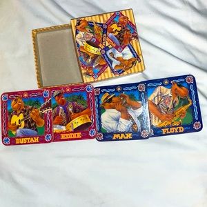 Vintage JOE CAMEL COASTERS Joe's Beach Club  Set Of 4 Floyd, Bustah, Max, Eddie